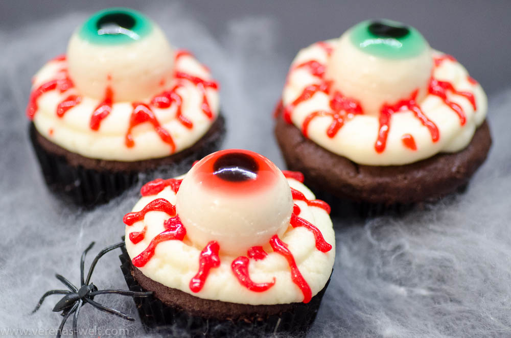 Halloween: Glubschaugen-Cupcakes