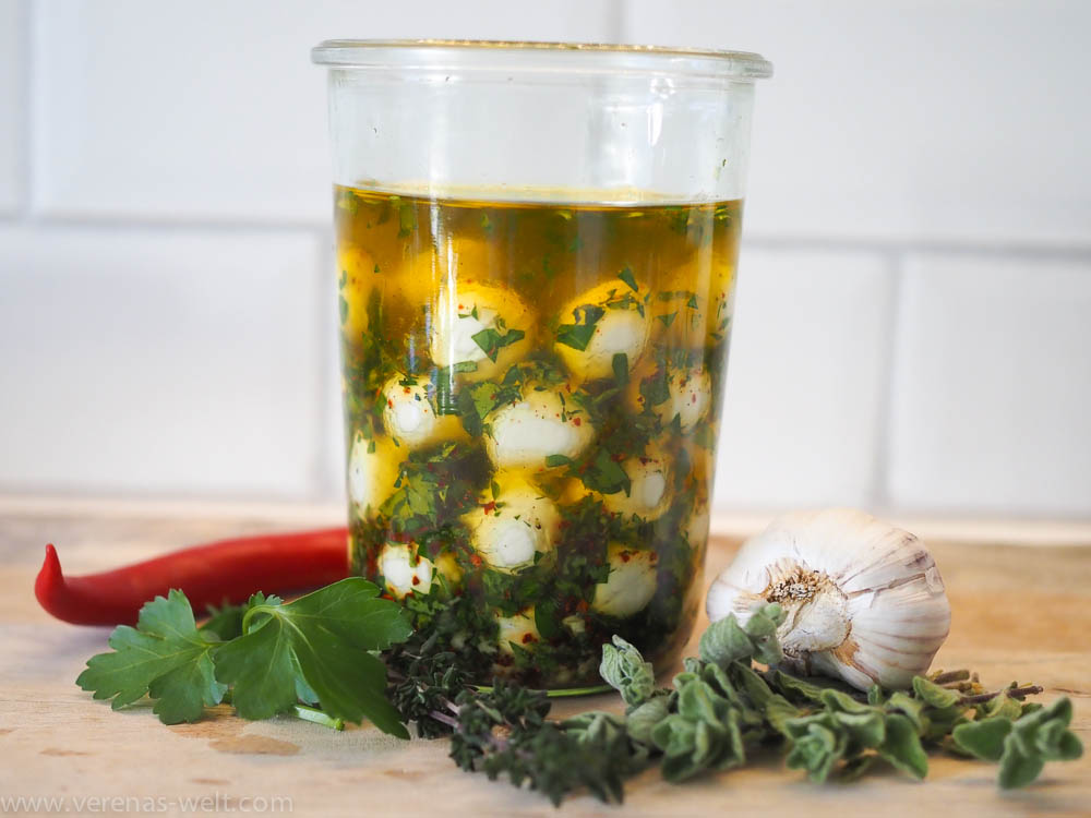 Marinierter Mozzarella